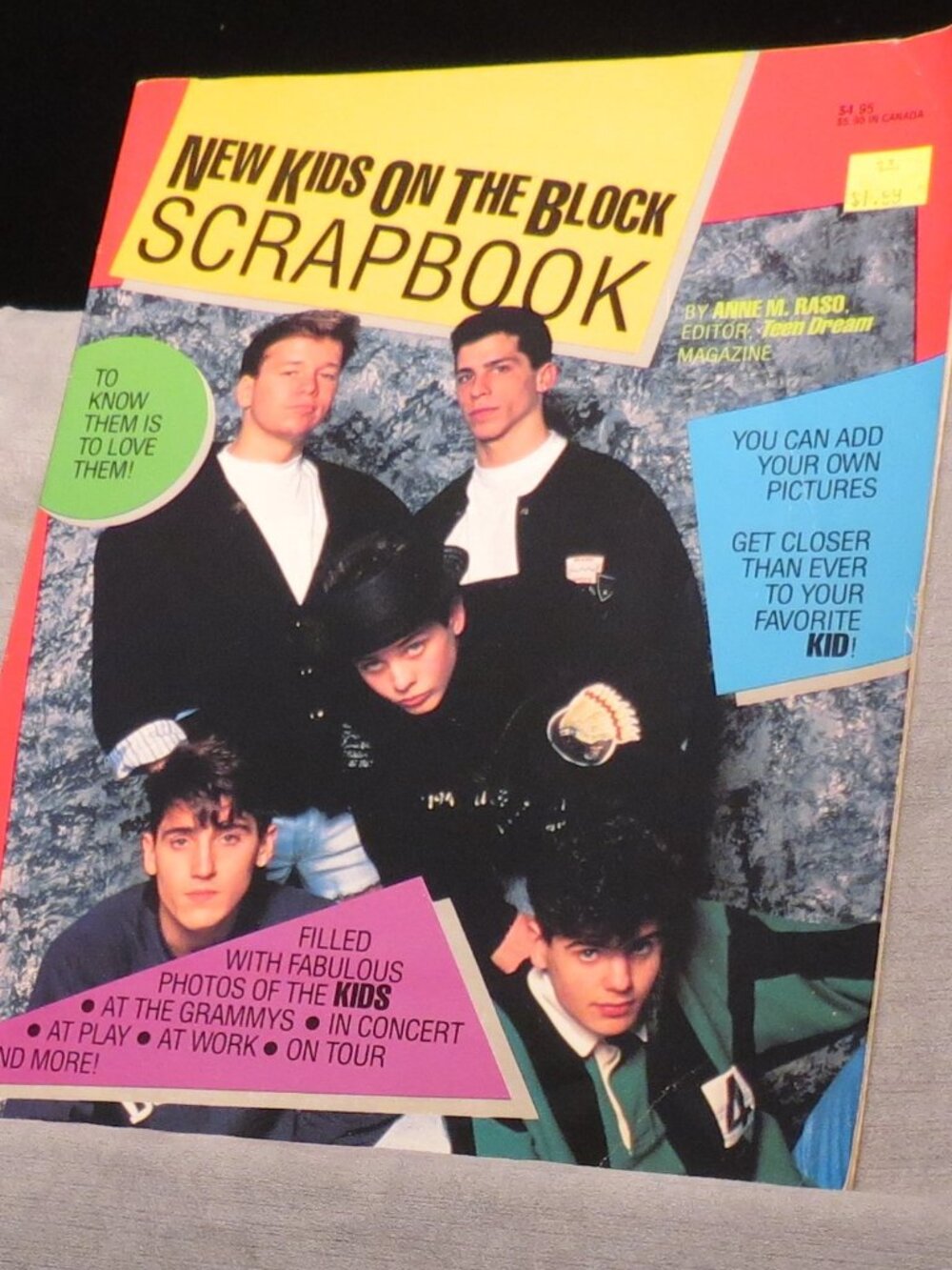 New Kids On The Block Scrapbook/Good Condition